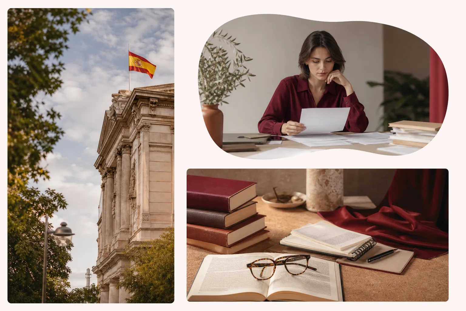 Persona revisando documentos normativos en una mesa de trabajo