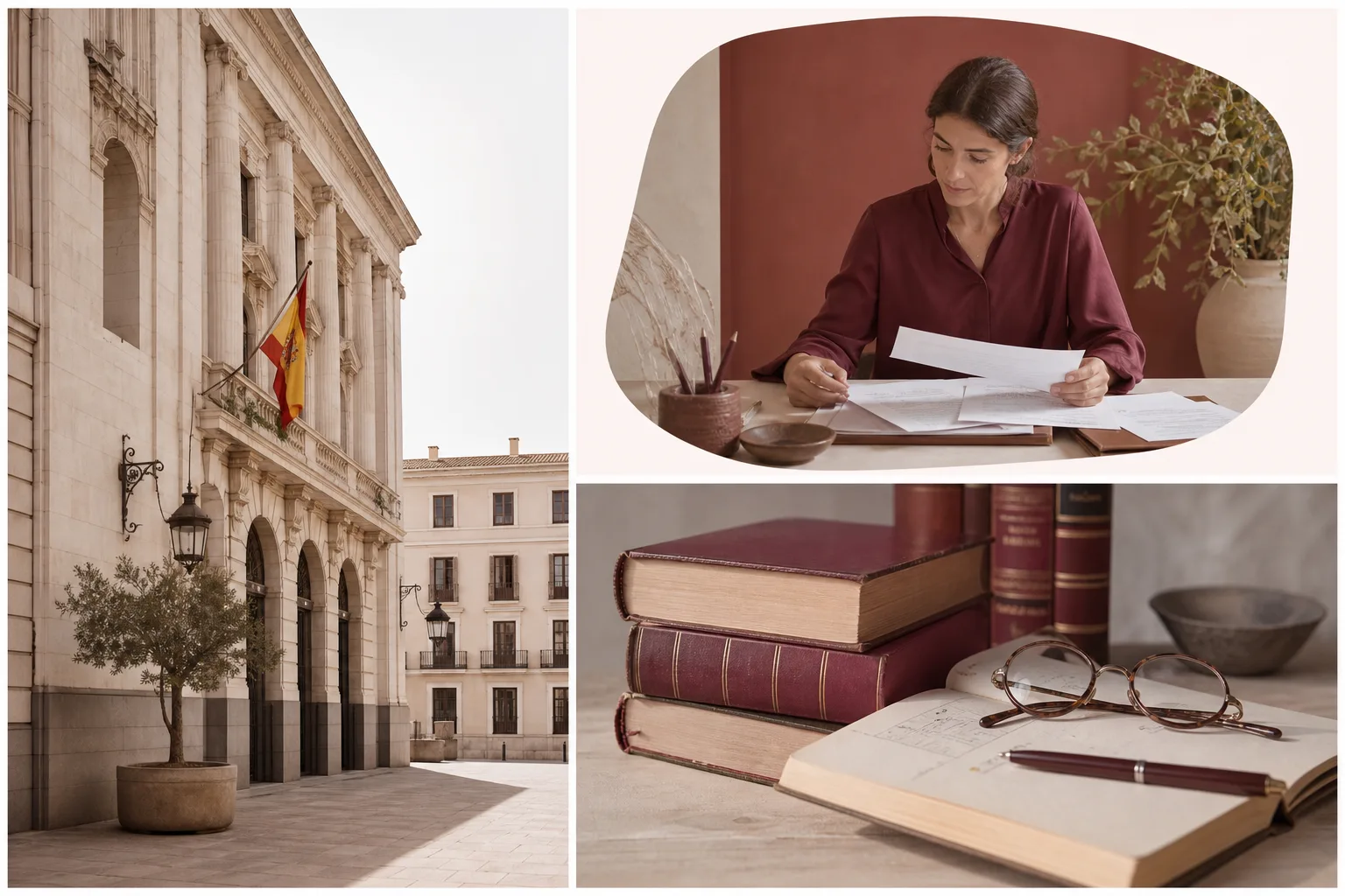 Detalle de libros jurídicos y notas organizadas para una consulta